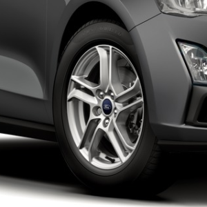 Platišče iz lahke zlitine 16" s 5 kraki, srebrne barve